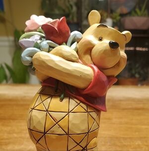 Enesco Bear Figurine with Red and Yellow Accents